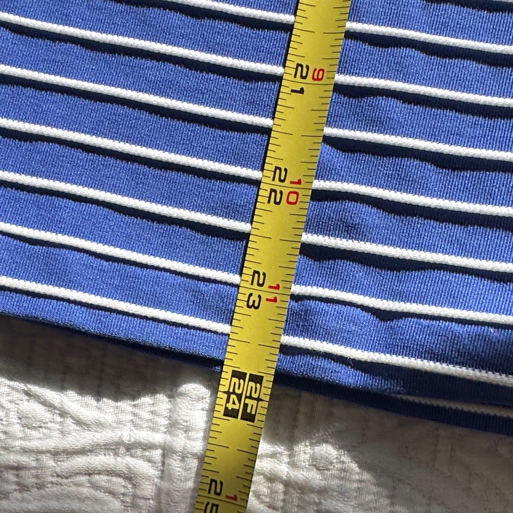 Sara Campbell Blue and White Striped Jacket or Shirt - Picture 8 of 11